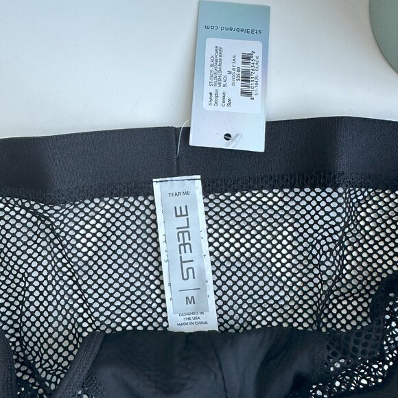 ST33LE - Black Nylon Elastane Power Mesh Low Rise Brief (M) - Picture 5 of 8